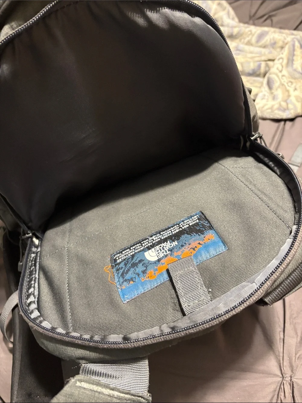The North Face Black Borealis Backpack with Bungee Cord Front - Picture 8 of 8